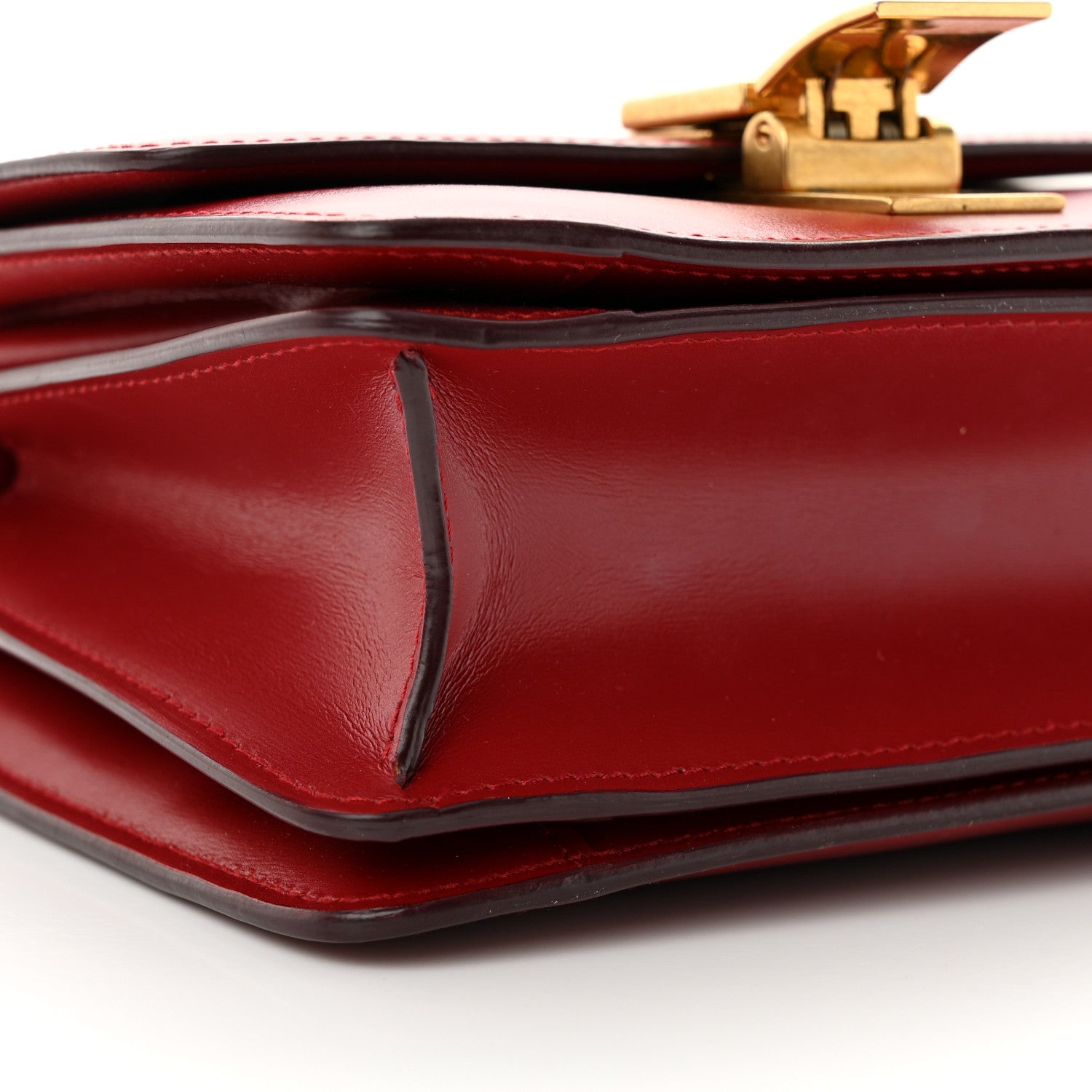 Celine Box Calfskin Small Classic Box Flap Bag Red 8 of 13