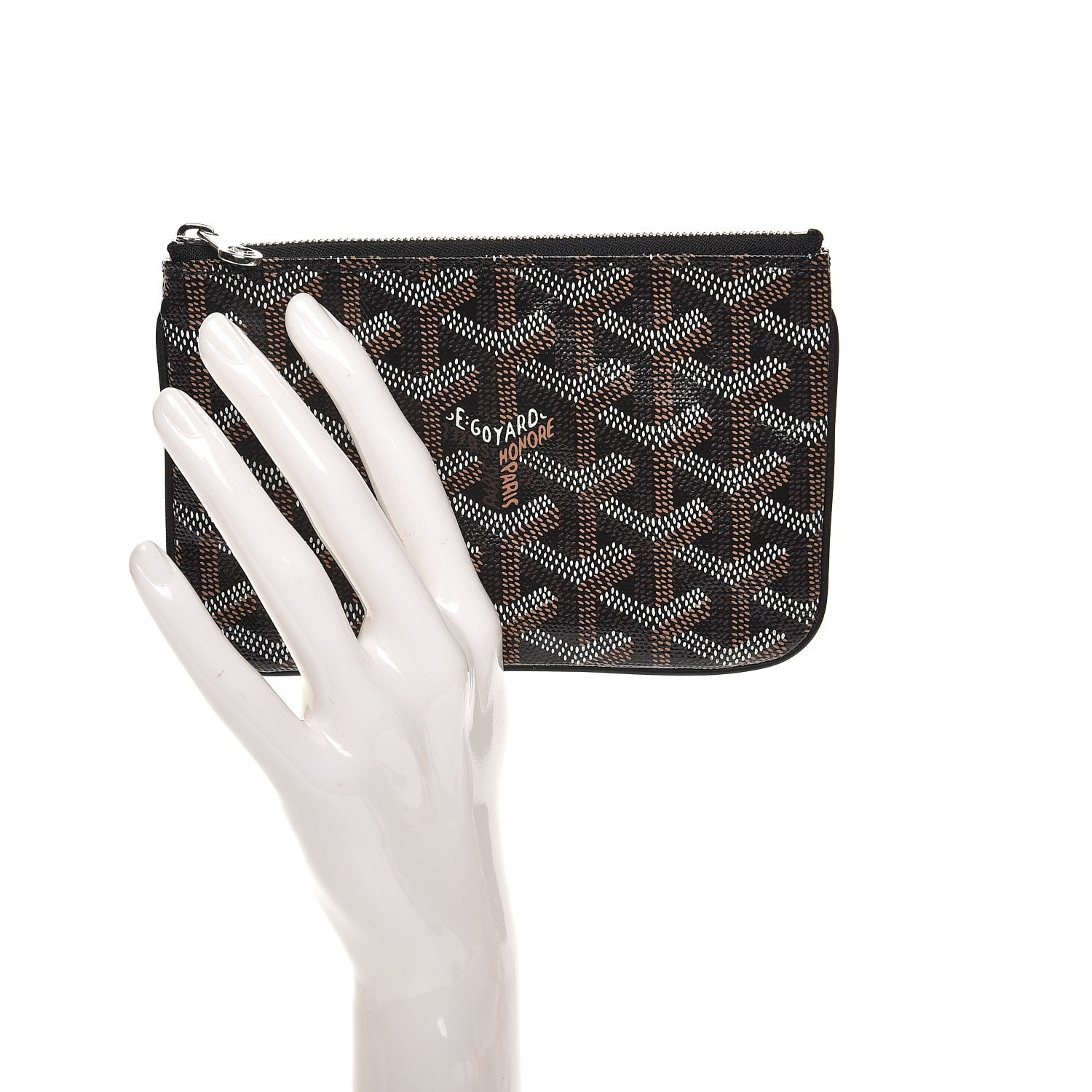 Goyard Goyardine Mini Senat Pochette Black 2 of 7