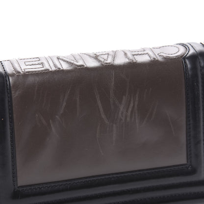 Chanel Glazed Calfskin Small Boy Flap Black Brown 13 of 14