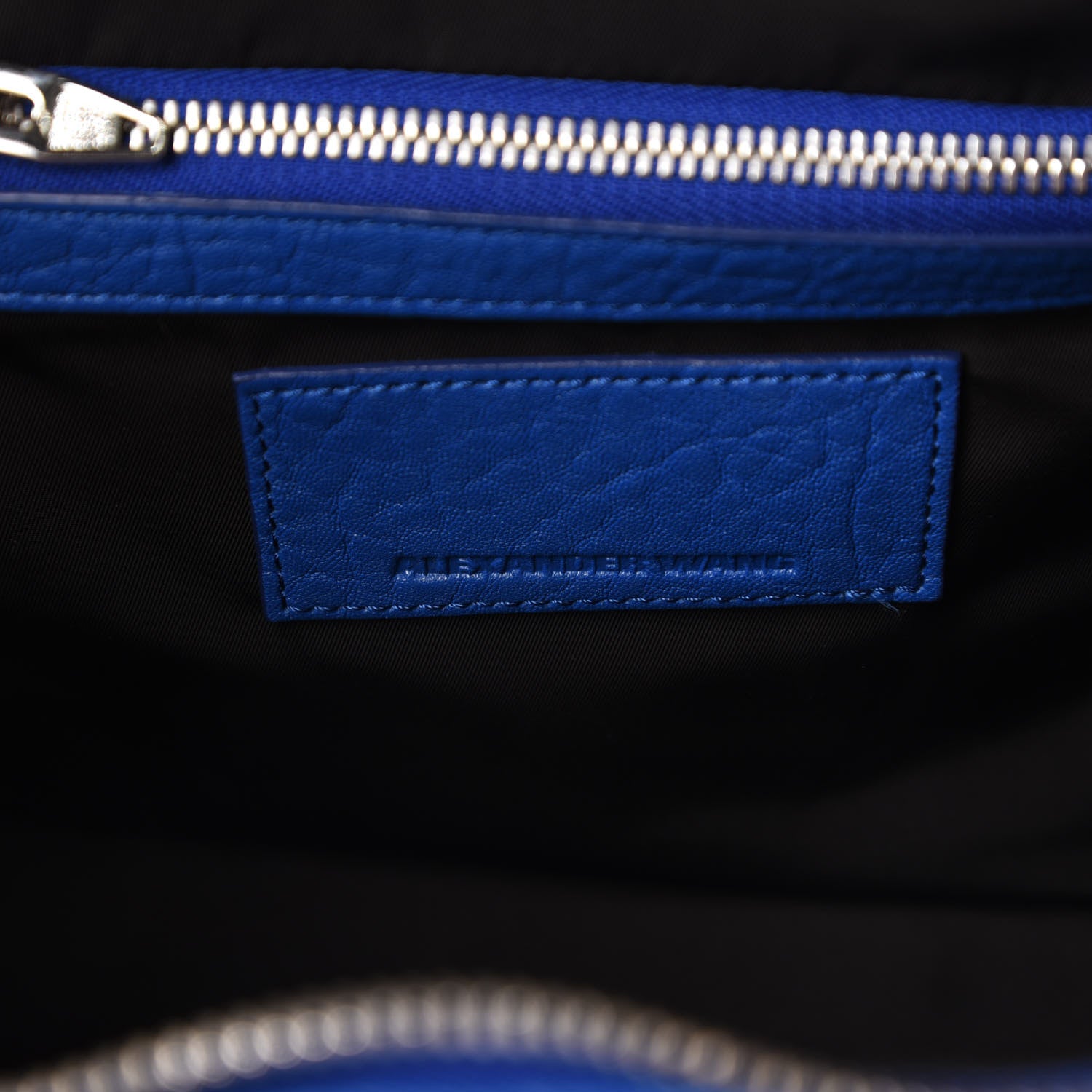 Alexander Wang Pebbled Lambskin Rockie Royal Silver Hardware 8 of 9