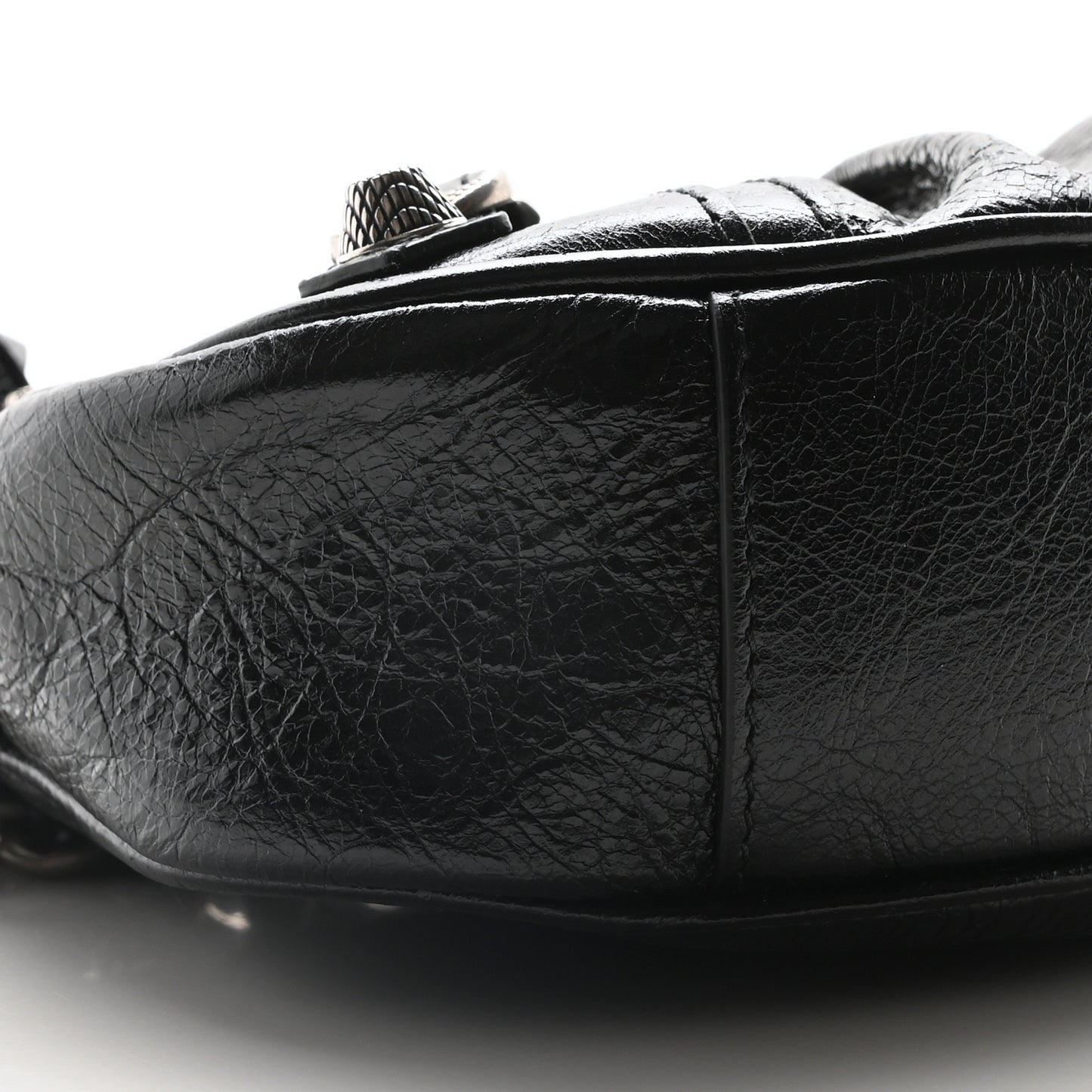 Agneau Arena Le Cagole Chain Shoulder Bag XS Black