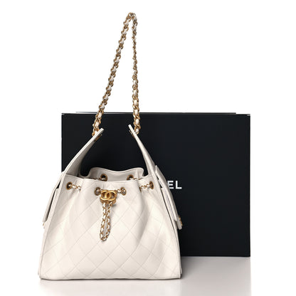 Chanel Caviar Quilted Small Chanel 25 Handbag White 11 of 11