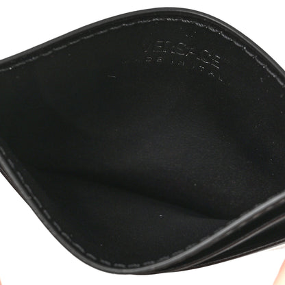 Versace Calfskin Logo Card Holder Black 5 of 6