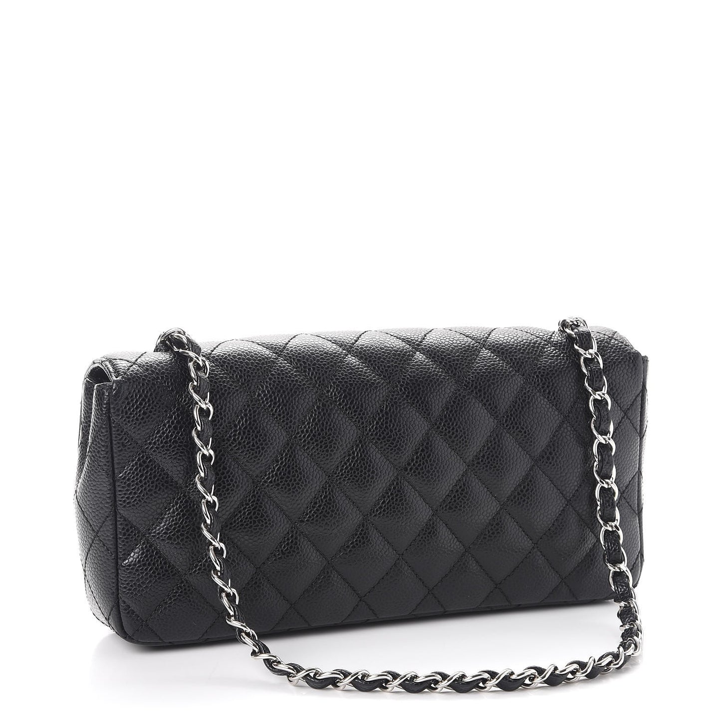 Caviar Quilted East West Flap Black