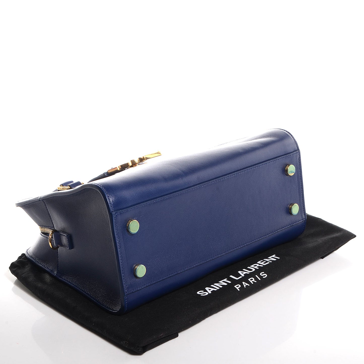 Calfskin Monogram Baby Cabas Blue