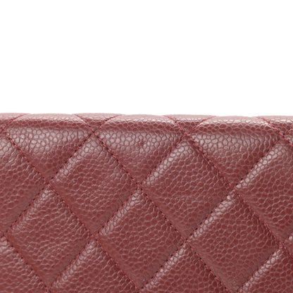 Chanel Caviar Quilted Wallet on Chain WOC Red 16 of 16