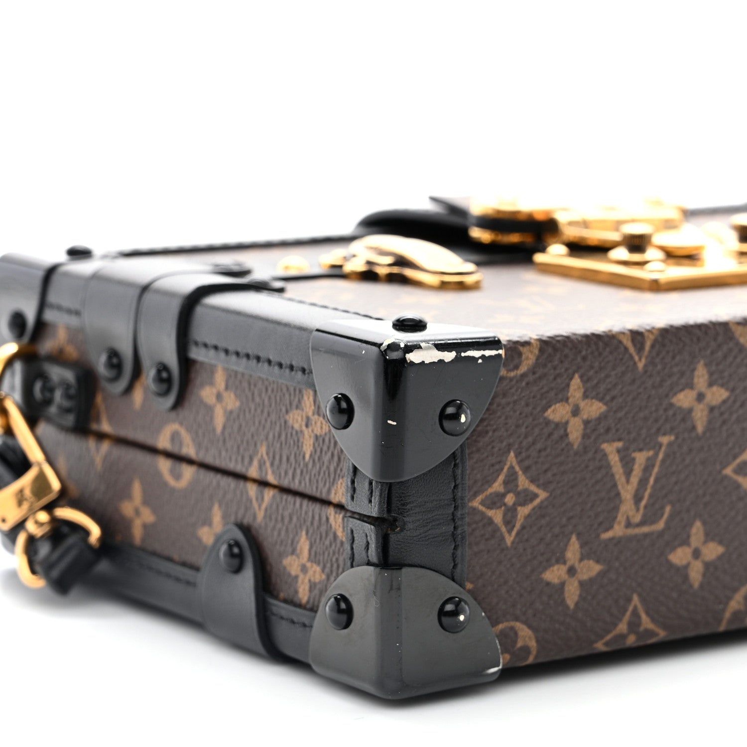 Louis Vuitton Monogram Petite Malle Black 9 of 13