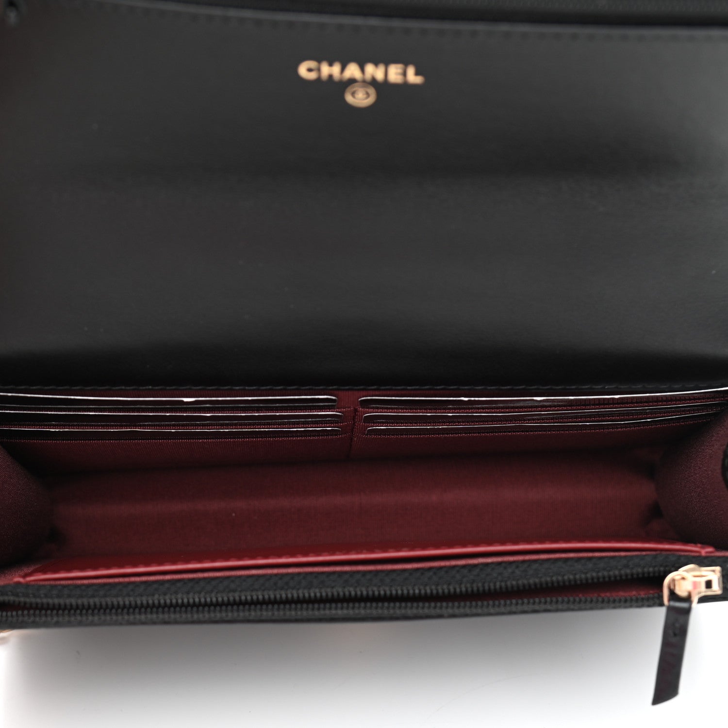 Chanel Calfskin Quilted Perfect Fit Wallet On Chain WOC Black 5 of 12