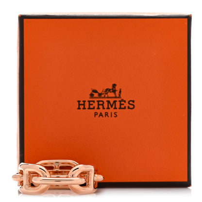 Hermes Plated Brass Regate Scarf Ring Plaqué Or Rose 6 of 6