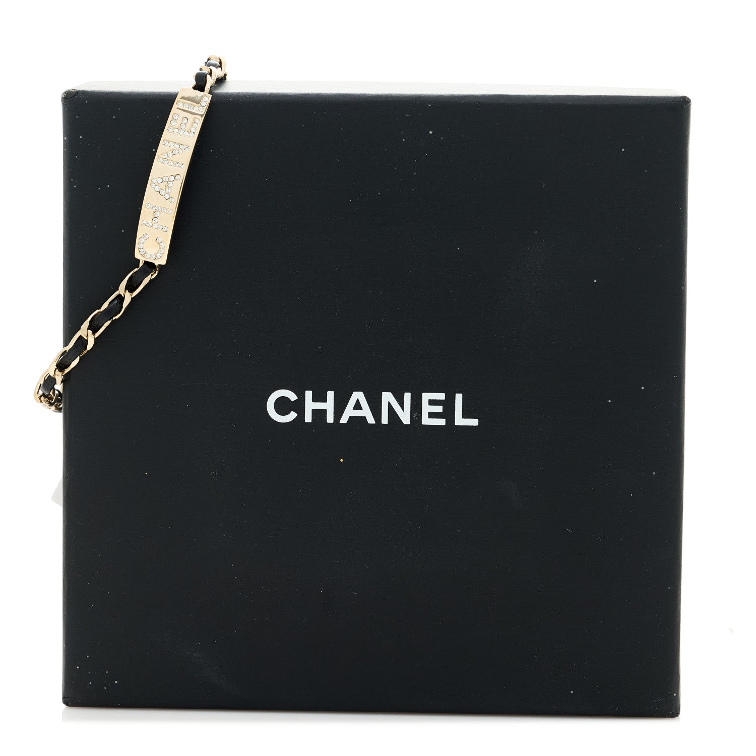 Chanel Metal Lambskin Crystal Sergeant Chanel Bracelet Gold 5 of 5