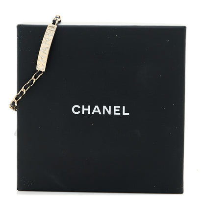 Chanel Metal Lambskin Crystal Sergeant Chanel Bracelet Gold 5 of 5