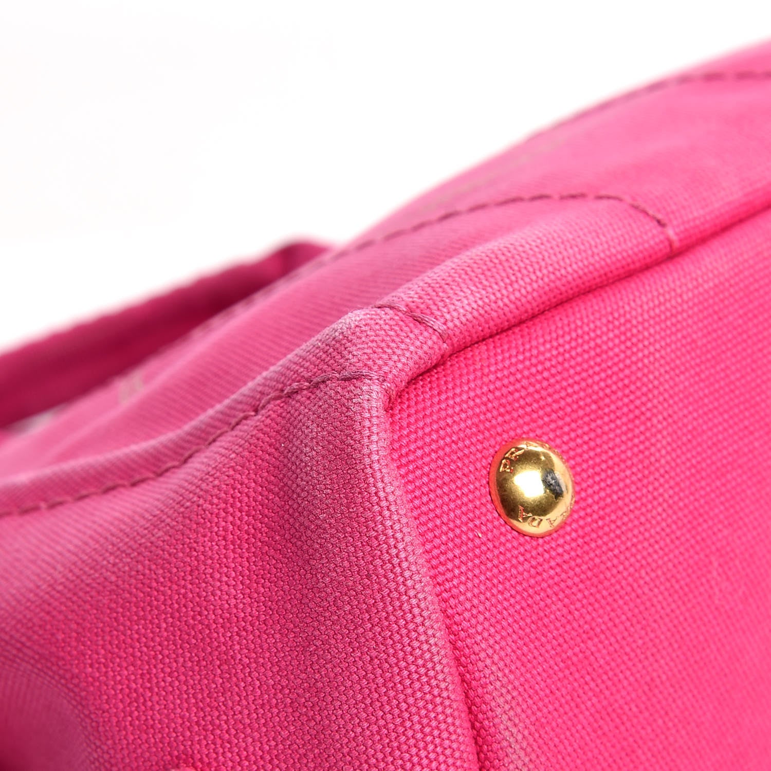 Prada Canapa Small Logo Tote Fuxia 10 of 15