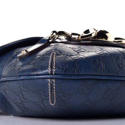 Gucci Guccissima Wave Flap Bag Blue 7 of 10