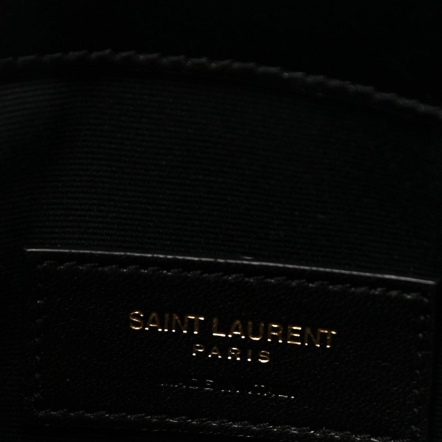 Smooth Shiny Calfskin Monogram Uptown Pouch Black