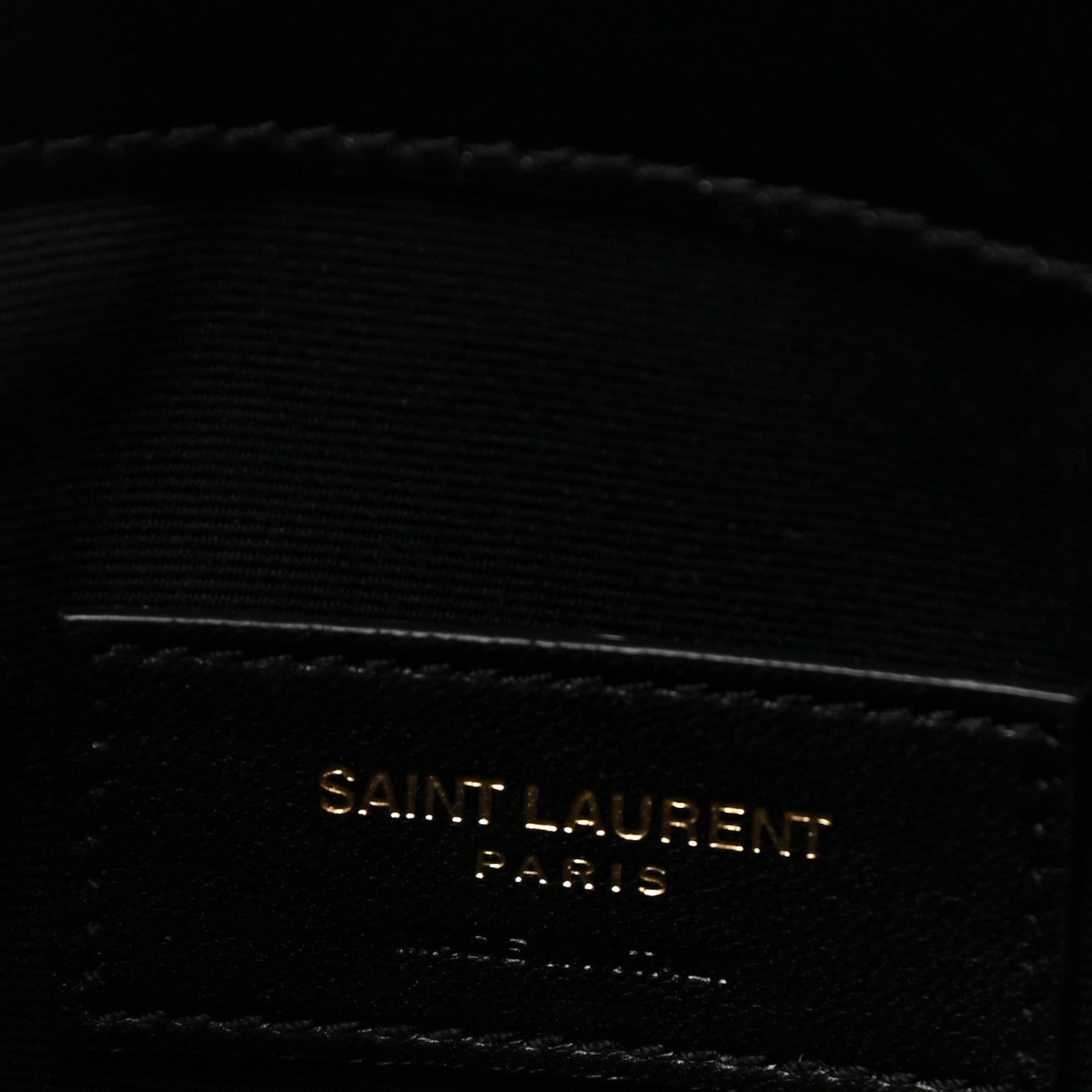 Saint Laurent Smooth Shiny Calfskin Monogram Uptown Pouch Black 6 of 7