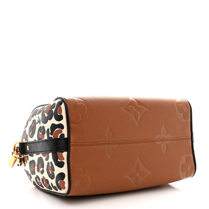 Louis Vuitton Empreinte Monogram Giant Wild At Heart Speedy Bandouliere 25 Caramel 4 of 9