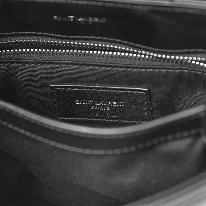 Saint Laurent Calfskin Y Quilted Monogram Toy Loulou Crossbody Bag Black 8 of 9
