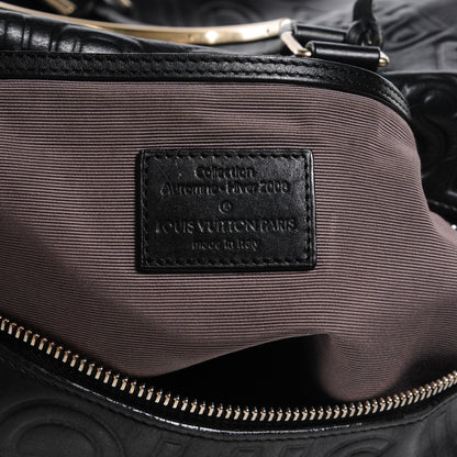Louis Vuitton Calfskin Embossed Speedy Cube 30 Black 5 of 7