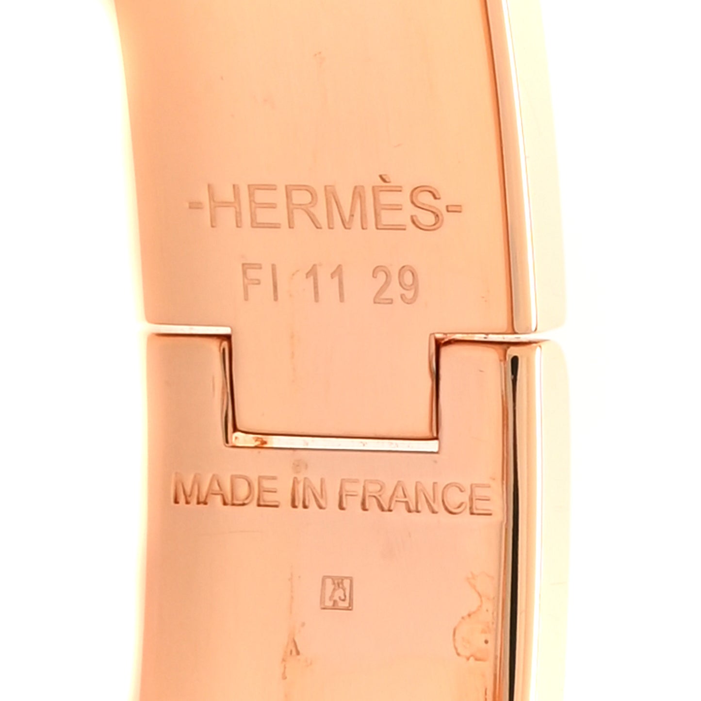 Enamel Narrow Clic Clac H Bracelet PM Rose Patch