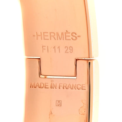Hermes Enamel Narrow Clic Clac H Bracelet PM Rose Patch 4 of 4