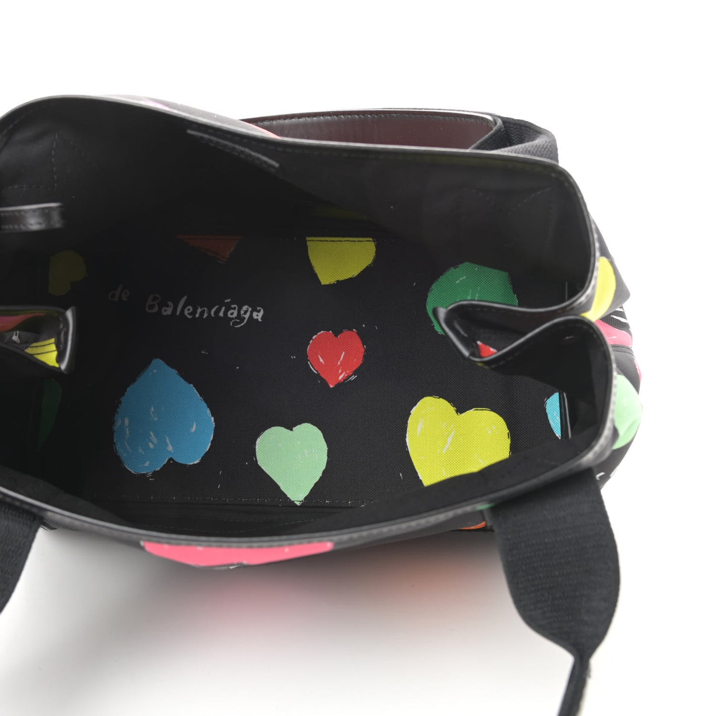 Canvas Archive Hearts S Navy Cabas Black Multicolor