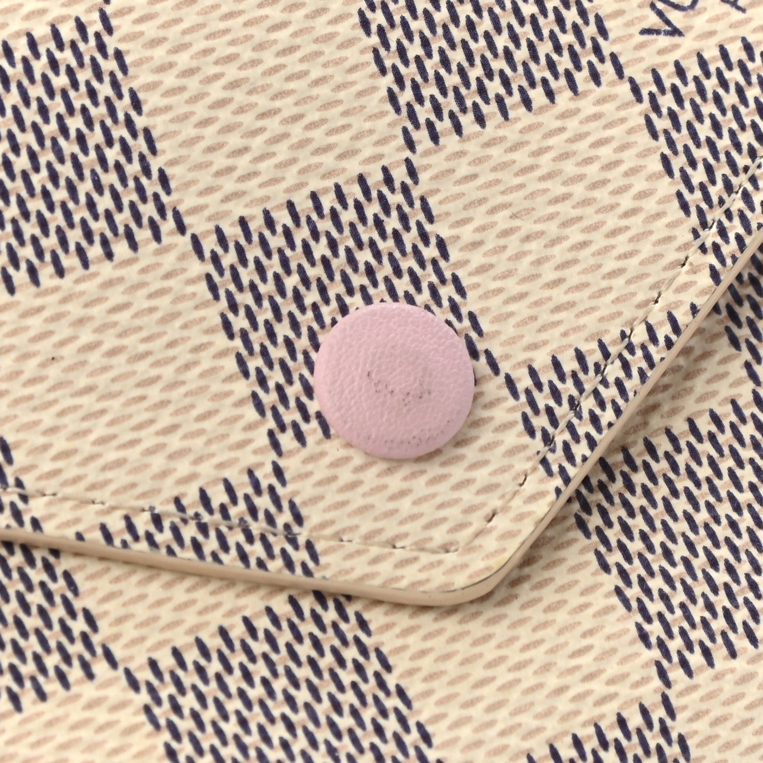 Louis Vuitton Damier Azur Victorine Wallet Rose Ballerine 14 of 19