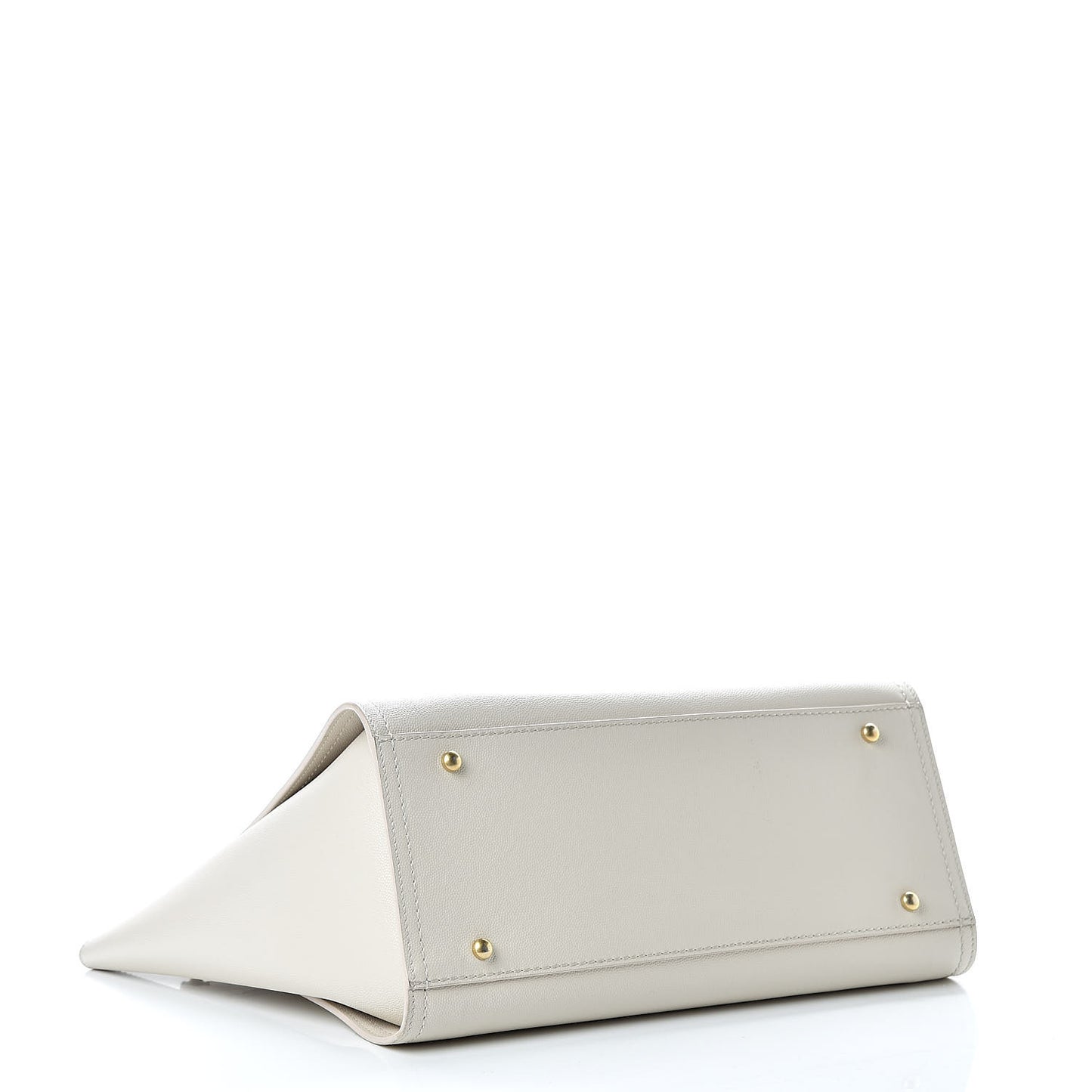 Caviar Small Studded Deauville Tote Ivory