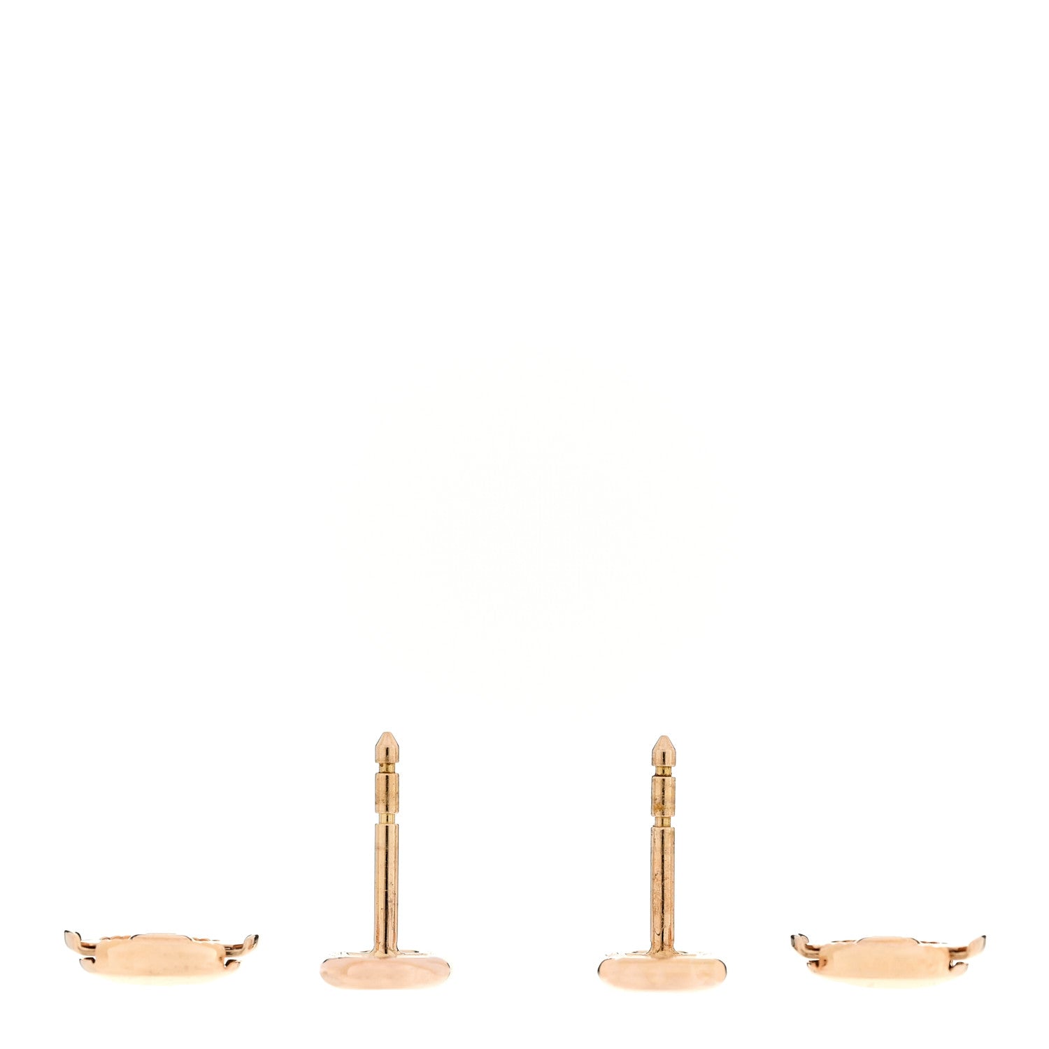 Hermes 18K Rose Gold TPM Farandole Stud Earrings 3 of 4