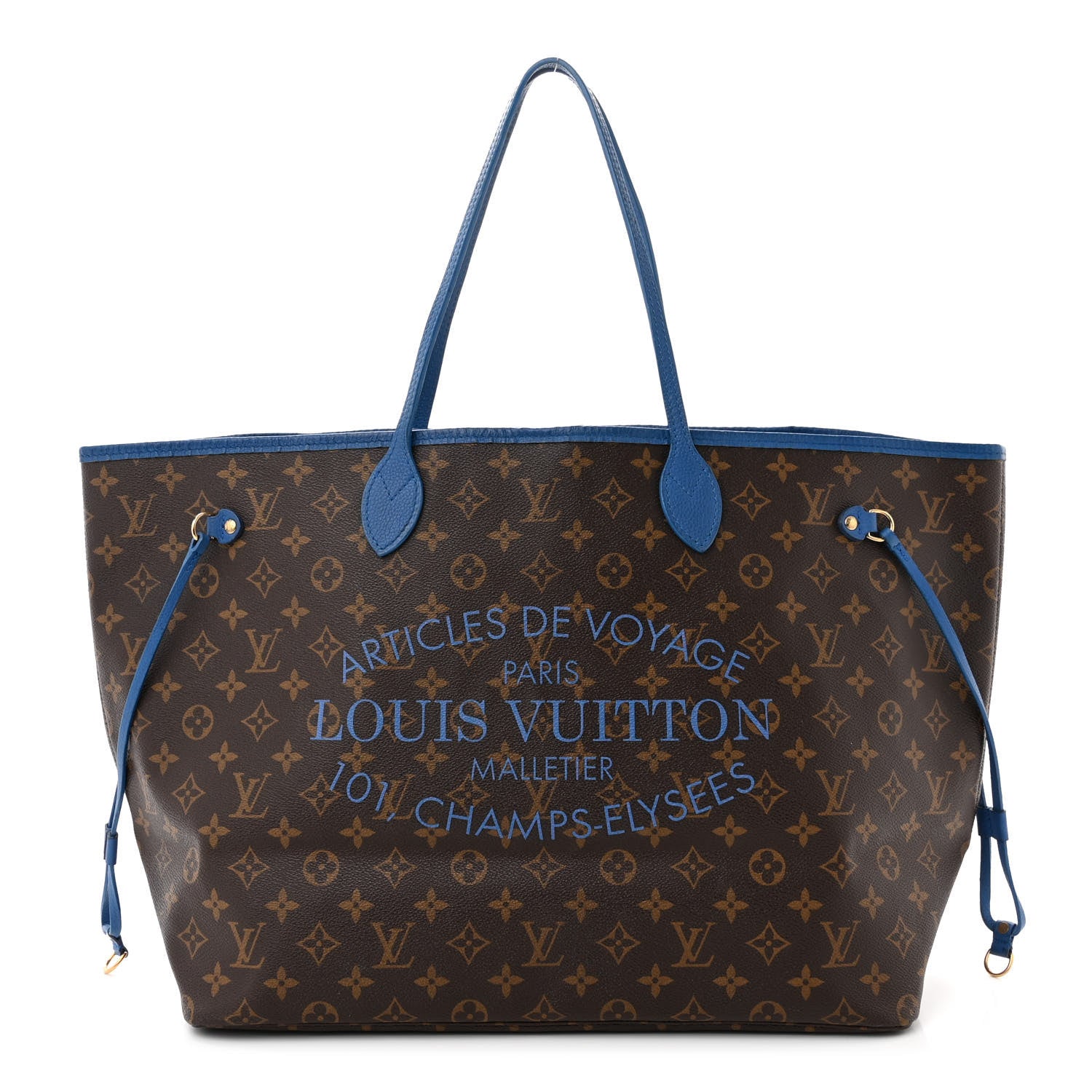 Louis Vuitton Monogram Articles de Voyage Ikat Neverfull GM Grand Blue 1 of 10