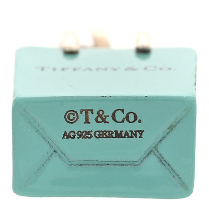 Tiffany Sterling Silver Enamel Shopping Bag Charm Pendant 3 of 3