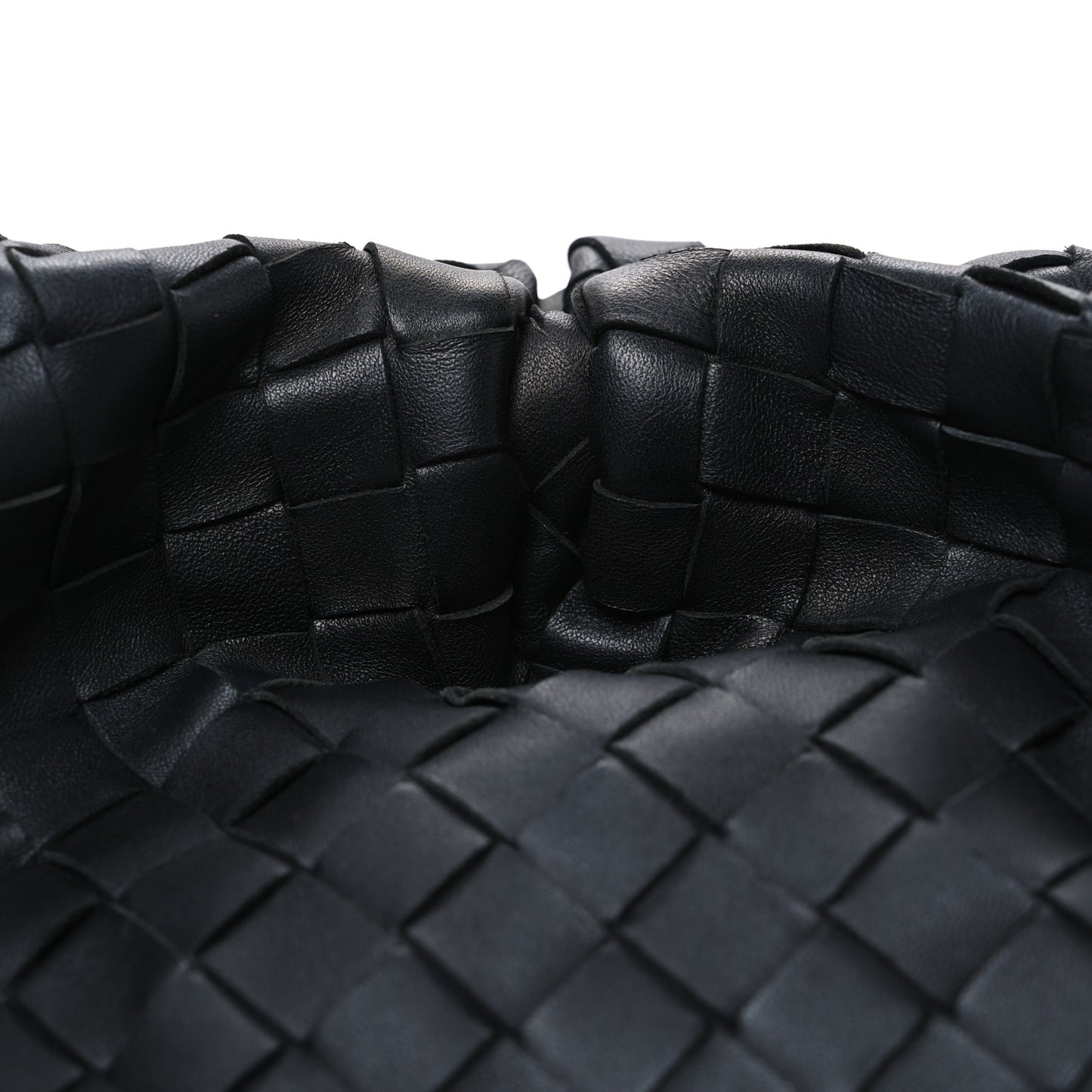 Nappa Maxi Intrecciato The Pouch Oversized Clutch Black