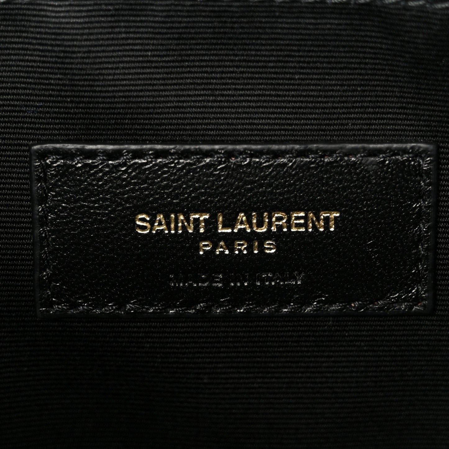 Lambskin Quilted Cassandre Cosmetic Pouch Black