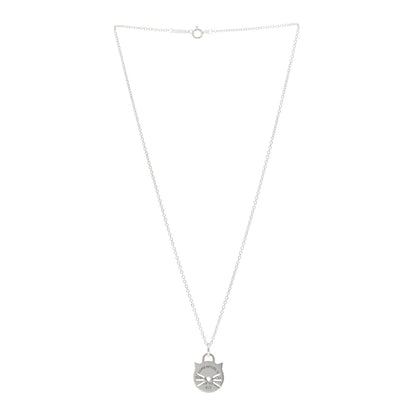 Tiffany Sterling Silver Return To Tiffany Cat Pendant Necklace 3 of 4