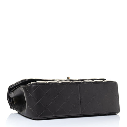 Chanel Lambskin Quilted Jumbo Double Flap Dark Grey 3 of 4
