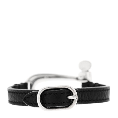 Gucci Sterling Silver Calfskin Horsebit Bracelet 2 of 6