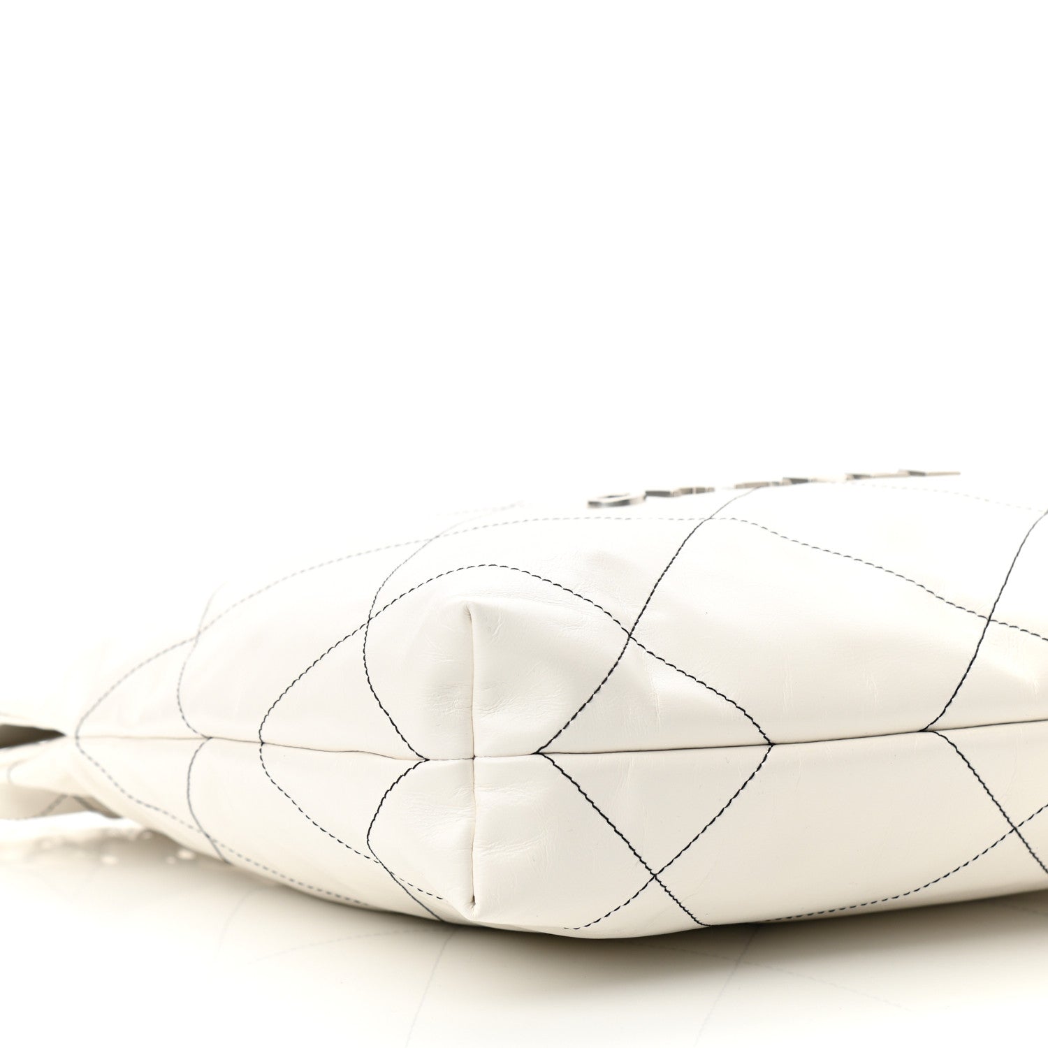 Chanel Shiny Calfskin Quilted Small Chanel 22 White 10 of 12