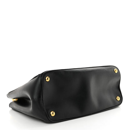 Prada Saffiano Small Galleria Double Zip Tote Black 4 of 13