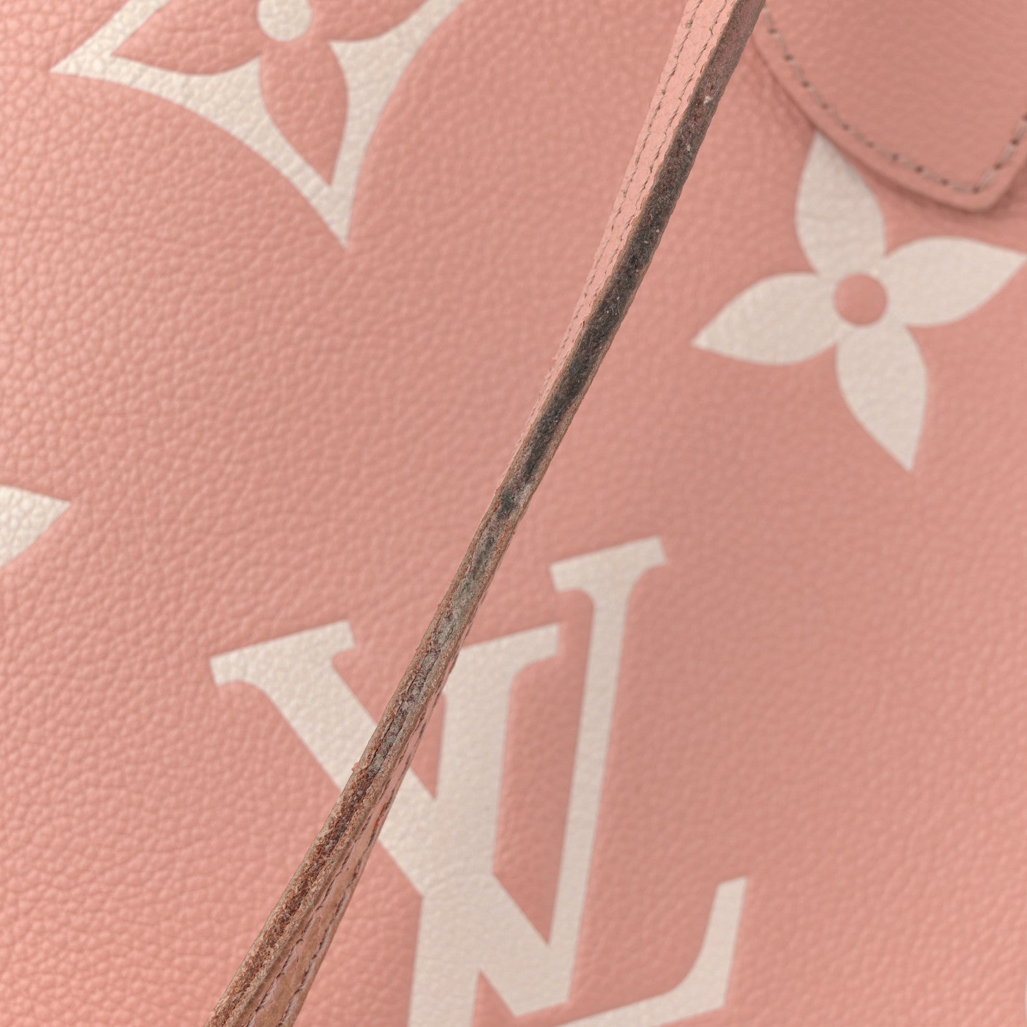 Louis Vuitton Empreinte Monogram Giant Neverfull MM Trianon Pink Cream 17 of 17