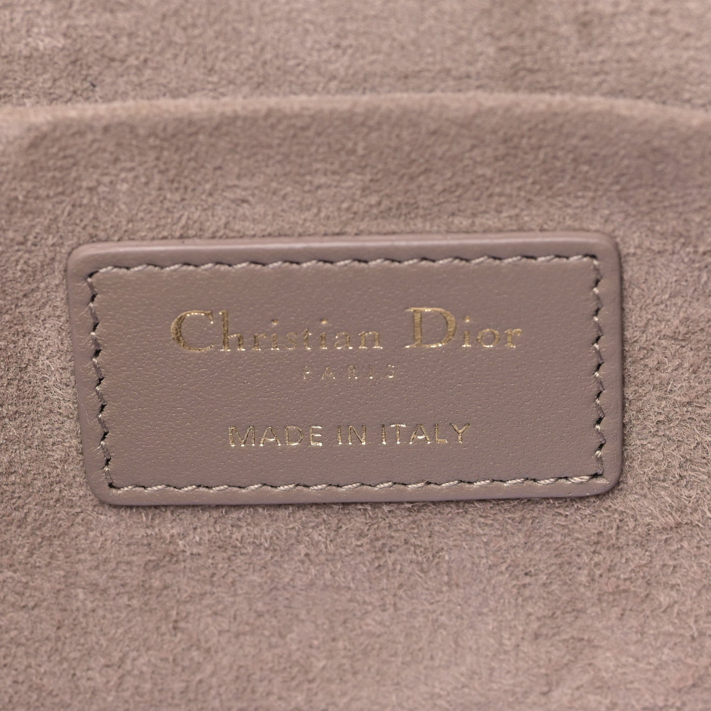 Lambskin Cannage Small Diortravel Vanity Case Warm Taupe