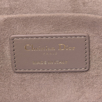 Christian Dior Lambskin Cannage Small Diortravel Vanity Case Warm Taupe 6 of 8