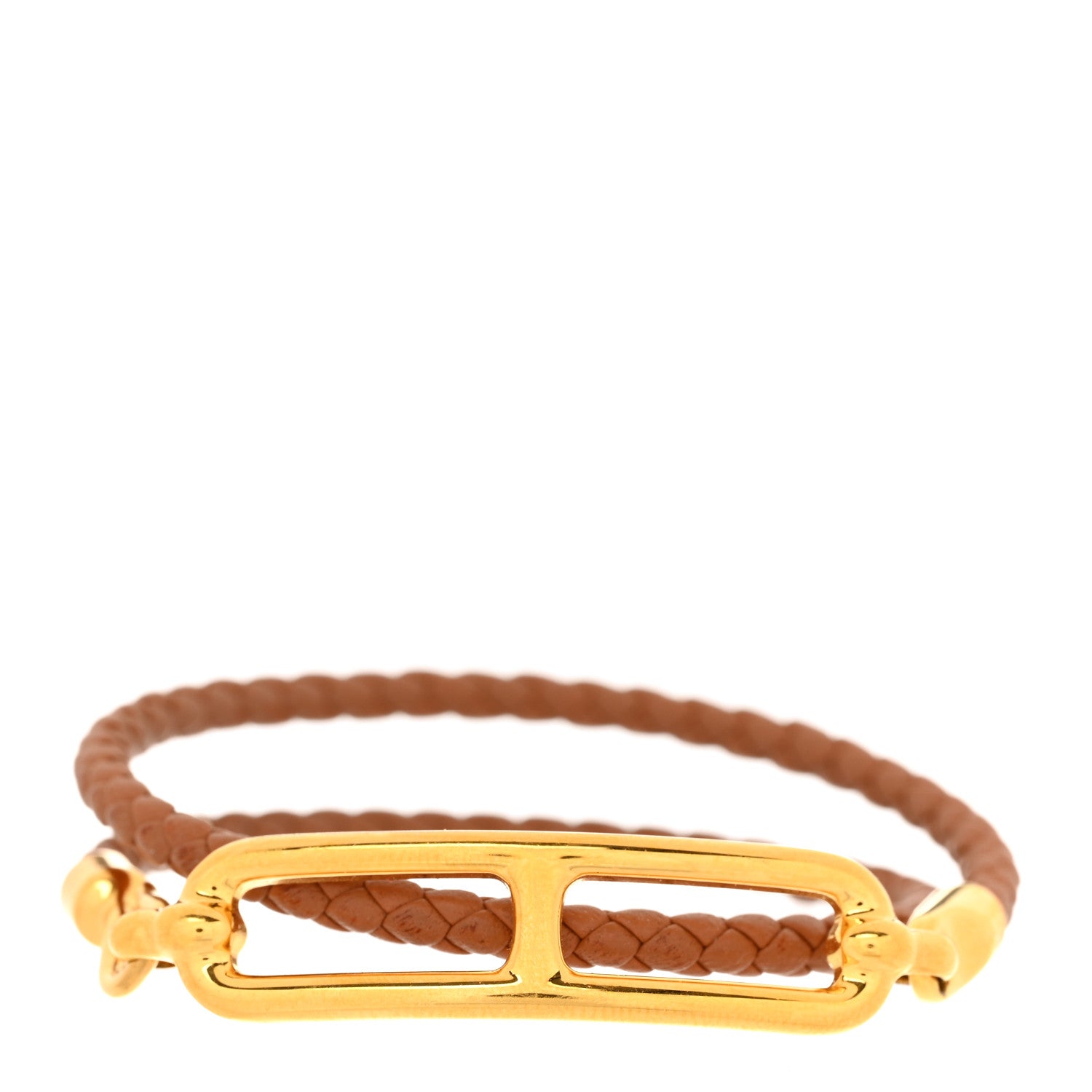 Hermes Swift Roulis Double Tour Bracelet T1 Gold 1 of 4
