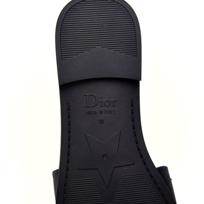 Christian Dior Matte Calfskin Pearl Dio(r)evolution Slide Sandals 38 Black 8 of 10