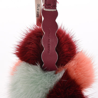 Fendi Mink Fur Calfskin Fun Fair Bag Charm Multicolor 3 of 6