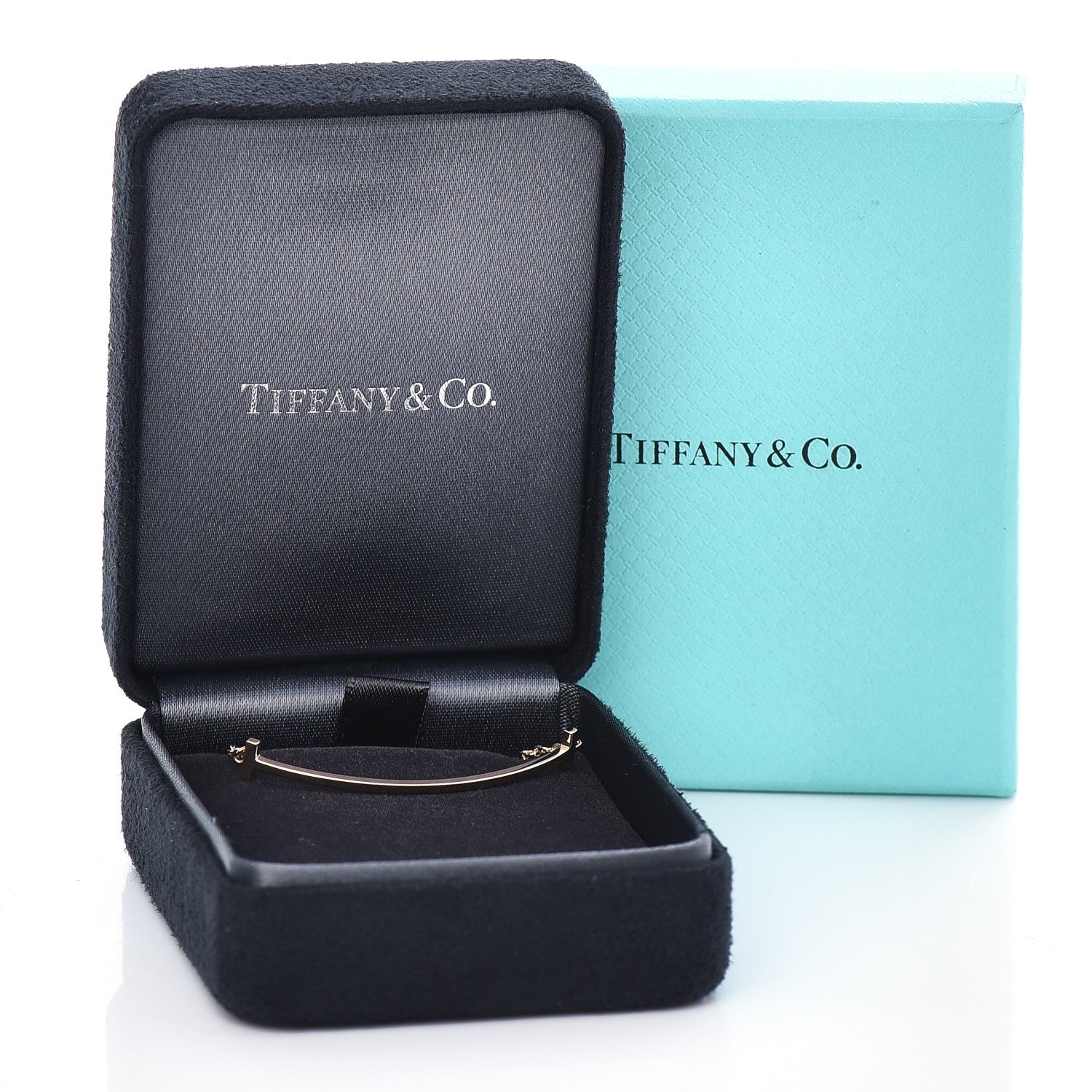 Tiffany 18K Rose Gold T Smile Bracelet 7 of 7