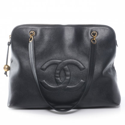 Chanel Caviar Large CC Shoulder Bag Black 1 of 7