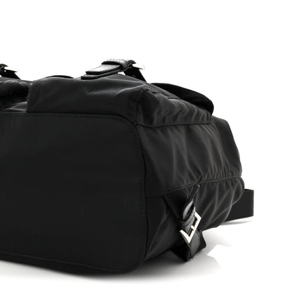 Prada Tessuto Nylon Saffiano Medium Backpack Black 12 of 12