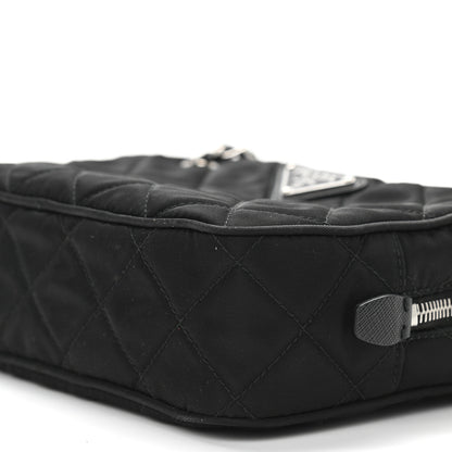 Prada Nylon Tessuto Impuntu Quilted Crossbody Bag Black 9 of 9