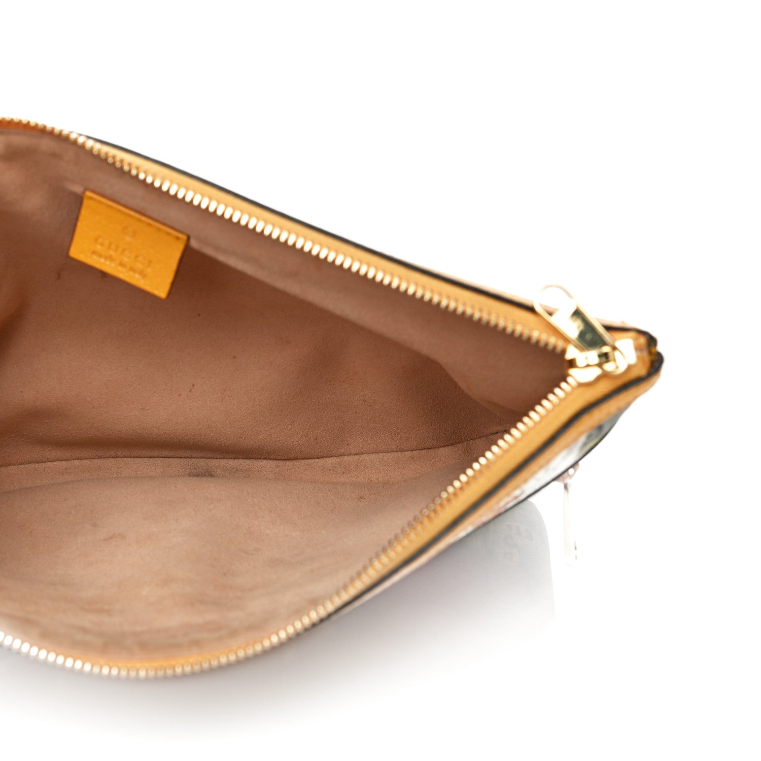 Gucci GG Supreme Monogram Flora Large Ophidia Pouch Clutch Beige Multicolor Crop 5 of 14