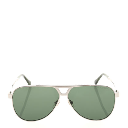 Louis Vuitton Metal 1.1 Evidence Pilot Sunglasses Z1587W Green 2 of 8