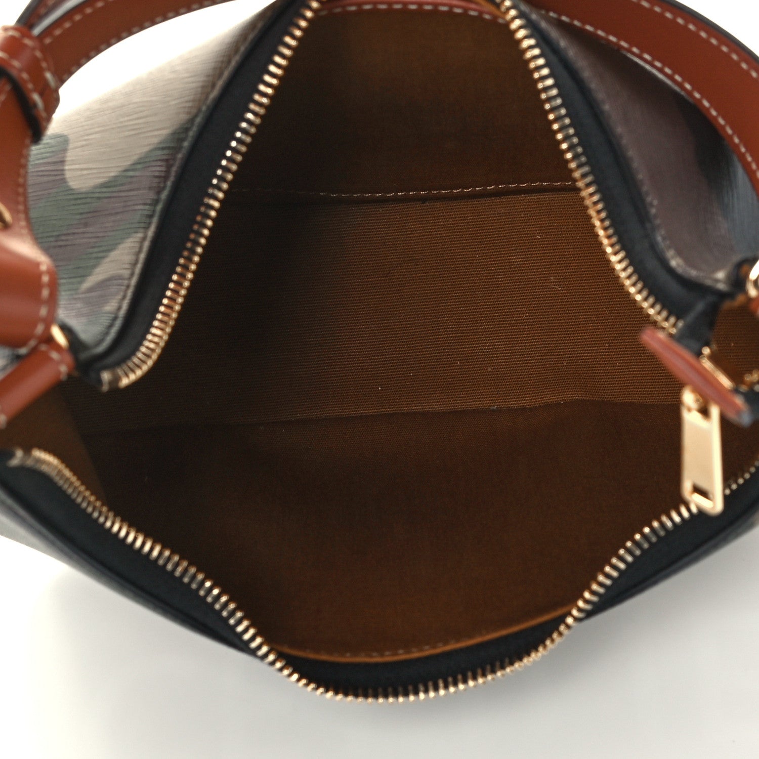 Celine Canvas Calfskin Camouflage Ava Logo Triomphe Shoulder Bag Khaki 5 of 11